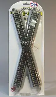 BACHMANN E-Z TRACK HO SCALE 30° CROSSING SECTION nickel silver rail BAC44540 NEW
