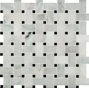MSI SMOT-GRE-BWP Greecian White Basketweave 12" X 12" Polished - White