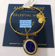 Alex and Ani Celestial Wheel Pisces Shiny Yellow Gold - Discontinued/Rare