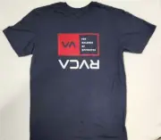 RVCA "ANP RETRO 80'S" T-SHIRT XL.RARE DESIGN...SWEET! NAVY BLUE