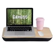 Laptop Lapdesks Deluxe Bamboo Pillow Cushion Notebook Table Lap Tray Workstation