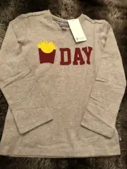 Boys Size 5 Top Tshirt New RP $19 Pumpkin Patch Chip Day! Longsleeve Cool Style