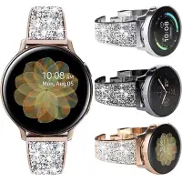 在飛比找Yahoo奇摩拍賣-7-11運費0元優惠優惠-施華碎鑽不鏽鋼錶帶 適用三星Galaxy手錶 Samsung