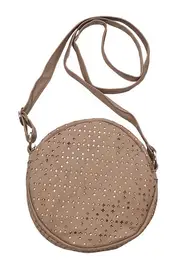 Boho Cutout Pattern Circle Cross Body Bag--ADO-AVC-5131