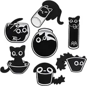 [WYBYQ] Creative Cat Themes Enamel Pins Set - Lovely Cats Brooch Pin for Backpack Bag Hat, Gifts for Cats Lover