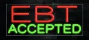 EBT Accepted LED Flex Neon Sign for Retail Window Displays.WE ACCEPT EBT adver