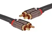 Dynalink 0.75m Stereo 2 RCA Male to 2 RCA Male Cable