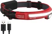 Liteband PRO 2500 Lumens LED Headlamp, Rechargeable Battery Powered, Bright Tact