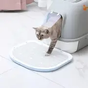 Anti Spill Cat Litter Mat Double Layer Pet Toilet Mat for Litter Box for Pet (Blue)