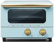 10L Mini Countertop Electric Oven Toaster Oven Household Oven Cooking Grill, Bake, Toast Bread Baking Machine 30 Minute Timer (Color : Blue)