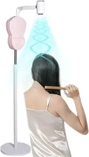 Vertical Hair Dryer 1800W, 30000 RPM Automatic Wing Negative Ionic Hairdryer with 200 Million Ions, Adjustable Height and Angle, Low Noise Blow Dryer for Home, Women, Elderly and Children