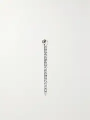 [MARIA TASH] MARIA TASH - Eternity Bar 18mm 18-karat White Gold Diamond Single Earring - One size One size Gold