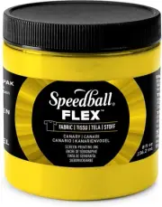 Speedball Flex Screen Printing Fabric Ink 8oz-Canary FLXINK8-45208