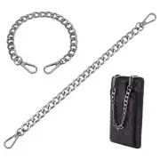 2pcs 12 inch Aluminum Chain Strap Bag Purse Chain Straps, 12'' Gunmetal