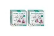 2x Craft Maker Designer Earrings Creative Jewellery Accessories Making Kit