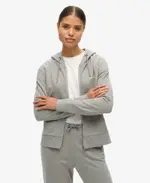 Plain Zip Hood | Monument Grey