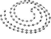 [HEALSOPTHY] Evil Eye Link Charm Bead Chain for DIY Jewelry Making Durable Stainless Steel Craft Beads for Bracelets Necklaces for Art Projects