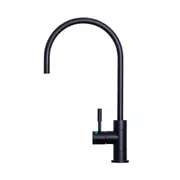 Puretec DFU200 Goose Neck Faucet Matt Black 1/4 Turn, Spindle Lever