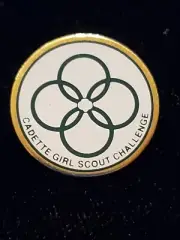 Retired Contemporary Girl Scout SENIOR CHALLENGE PIN Official Earned Award RARE