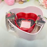 The Bake Shop Pink Springform Cake Pan Heart Shape Nonstick Set of 2 New 6" & 9"