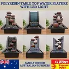 Water Fountain, Water Feature with LED Light, Contemporary design