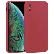 MCC iPhone Xs Max Soft Liquid Silicone Shockproof Case Cover Apple XsMax [Wine]