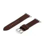 Clockwork Synergy® Dapper Aged Brown SS Watch Bands for 38mm Apple Watch