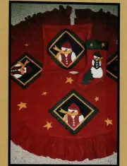 Season’s Greetings Sewing Pattern Christmas Snowman Tree Skirt Pillow Stocking
