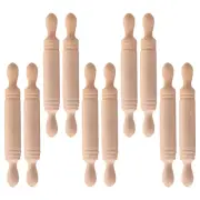 10 Pcs Roller Pin Rolling Pins for Baking Mini Wood Child