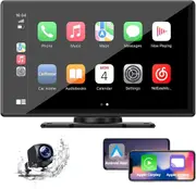 9"Car Stereo Radio For Wireless Apple Carplay&Android Auto Portable Head Unit FM