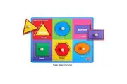 Wooden Puzzle With Knobs - Shapes