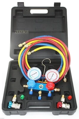 AC Manifold Gauge Set Quick Coupler Air Conditioner Refrigeration R134A R12 R22
