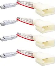 RedWolf 2 Pair Speaker Wire Adapter Connector Harness for Select 2000-2018 Toyota and Scion, Camry Vehicles
