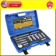 Magnetic Spark Plug Socket Set 11pc with Torque Wrench and Extension Bar
