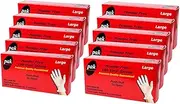 Packware Vinyl Disposable Clear Gloves - Latex & Powder Free Non-Sterile Natural Rubber Synthetic Gloves for Medical Use, Sensitive Skin, Cleaning and General Use