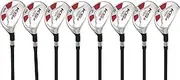 Petite Senior (55+) Womens Majek Golf Clubs All Ladies Hybrid Complete Lightweight Graphite Set Includes: #4 5 6 7 8 9 PW + SW Lady Flex Right Handed New Rescue Utility L Flex Club