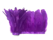 1 Yard - Purple Goose Pallet Parried Feather Trim Nagoire Satinettes Supply