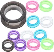 SAFIGLE 12Pcs Silicone Finger Rings for Hairdressing Pet Scissors Non Skid Grip for Better Control Easy Installation
