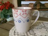 在飛比找Yahoo!奇摩拍賣優惠-鄉村雜貨小市集＊zakka 北歐風暖感手繪陶瓷咖啡杯馬克杯（
