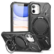 MCC Shockproof iPhone 12 Case Cover Ring Stand Heavy Duty Apple iPhone12 [Black]