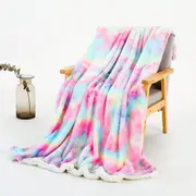 Plush Rainbow Unicorn Blanket