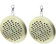 2 Pack Mosquito Coil Incense Burner Box Portable Mosquito Coil Holder Sandalwood Burner with Buckles Best for Outdoor Use Pool Side Patio Deck Camping Fishing Hiking
