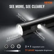 VEVOR Triple Lens Industrial Endoscope, 32GB Card)