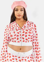 [Sugar Thrillz] Plus Pure Loyal Maneater Velour Track Jacket