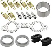 UTV Exhaust Muffler Link Pipe Repair Kit Compatible with Polaris Ranger RZR 800 RZR800 EFI 2008 2009 2010
