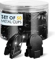 KuanStore 50 Pcs Cubicle Clips for Fabric Panels – Strong Hold Office Partition Hooks for Notes, Photos – Workspace Organization Accessories