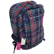 Vera Bradley NWT Plaid Quilted Large Travel Backpack