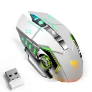 Bluetooth Mouse, Rechargeable Wireless Mouse Multi-Device (Tri-Mode:BT 5.0/4....