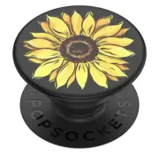 PopSockets PopGrip With Swappable Top Sunflower Cell Phone Accessory NWT