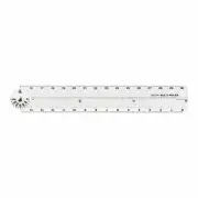 Midori Multi Ruler 30cm Folding Ruler Clear 42266006 From Japan